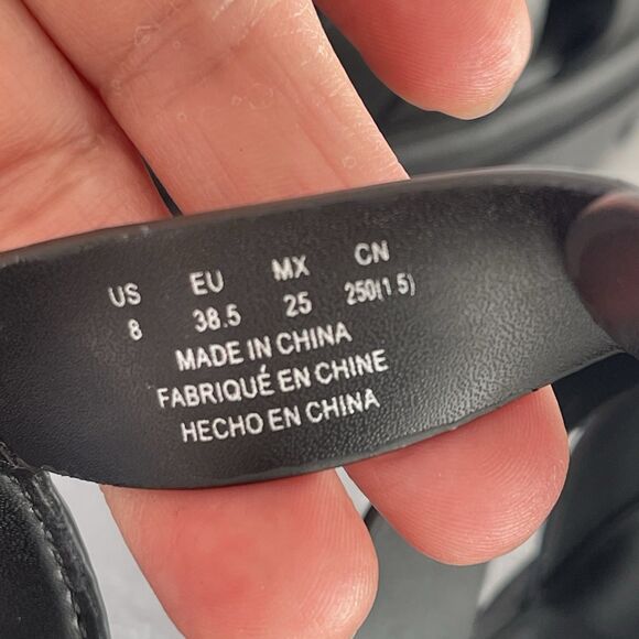 American Eagle Chunky Fisherman Lug Sole Sandals Closed Toe Women’s 9 Black - Picture 10 of 14